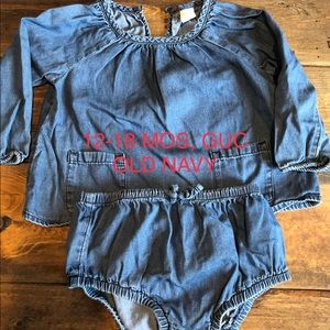 12-18 MOS OLD NAVY DENIM SET